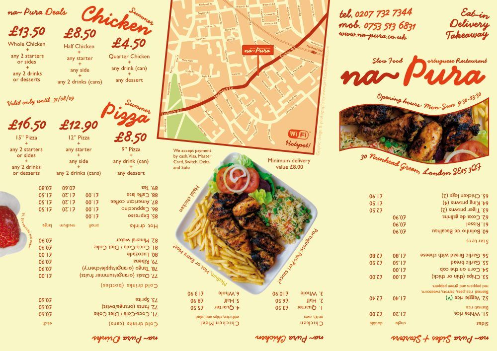 Image of Na Pura Folded Leaflet outside full view. This is an image related to a project inside Pedro Rodrigues (Treze413) graphic design portfolio.