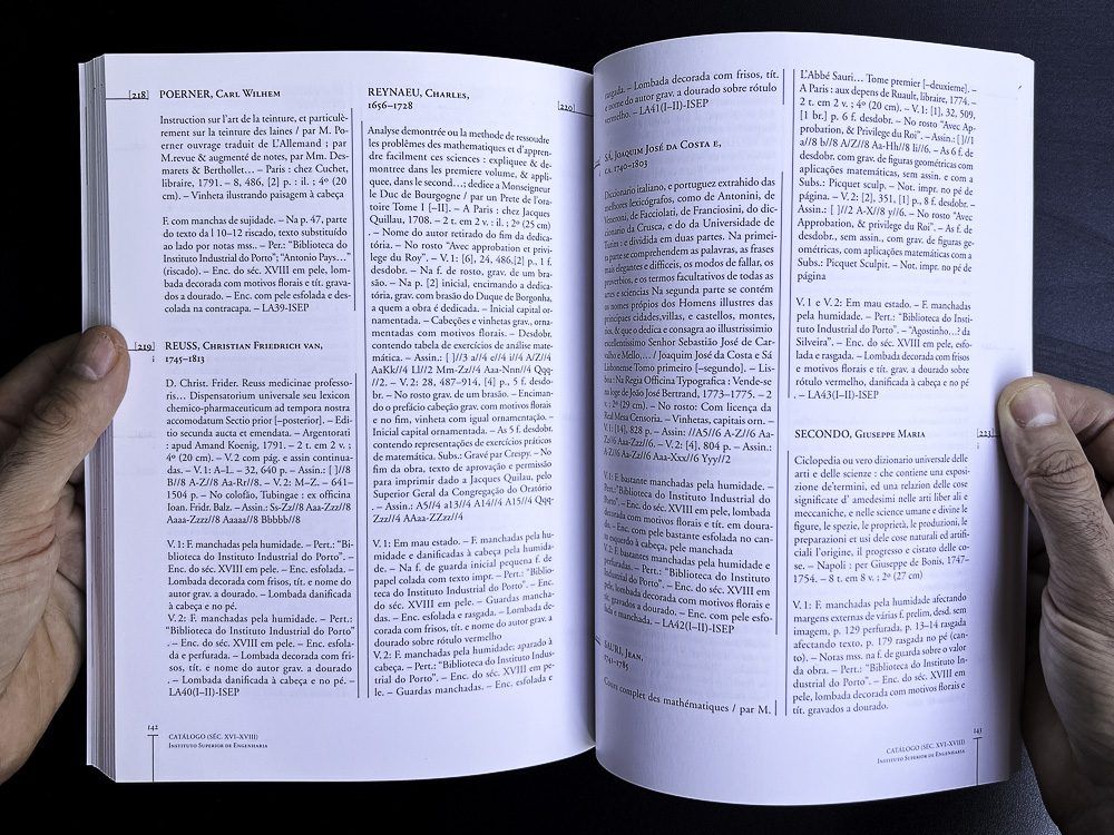 Image of Insive view 14 of Catálogo de Livro Antigo IPP SDP-BC Spine. This is an image related to a project inside Pedro Rodrigues (Treze413) graphic design portfolio.