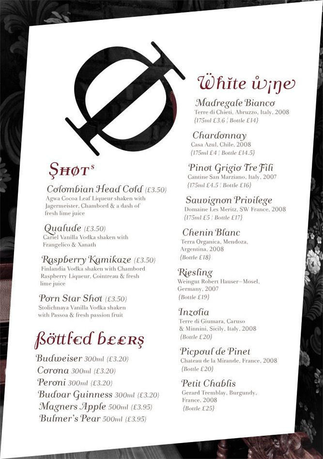 Image of The Hamlet Bar & Restaurant Digital Menu Page 8. This is an image related to a project inside Pedro Rodrigues (Treze413) graphic design portfolio.