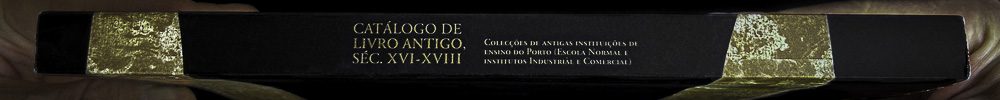 Image of Catálogo de Livro Antigo IPP SDP-BC Spine. This is an image related to a project inside Pedro Rodrigues (Treze413) graphic design portfolio.