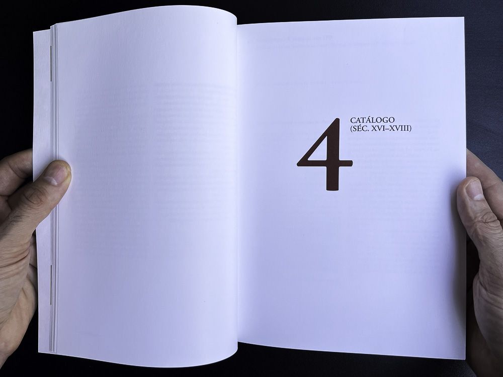 Image of Insive view 8 of Catálogo de Livro Antigo IPP SDP-BC Spine. This is an image related to a project inside Pedro Rodrigues (Treze413) graphic design portfolio.