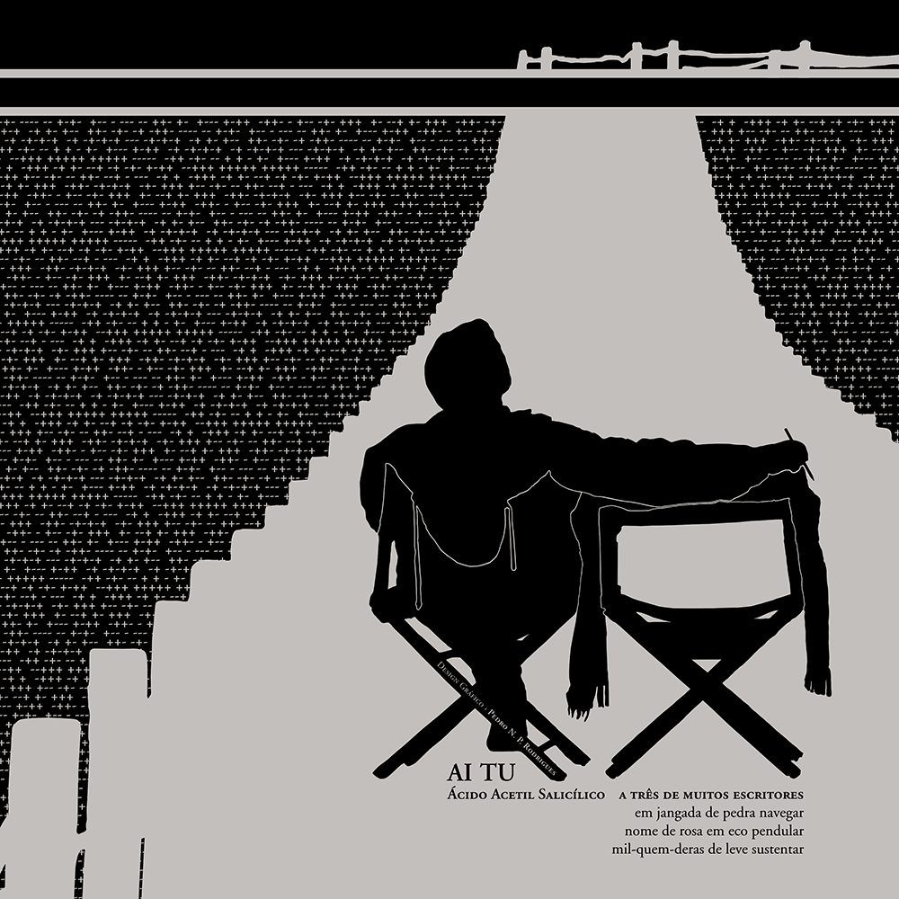 Image of Ai Tu Book&Canvas small zoomed in detailed view, a print project that is both a book and an art canvas. This is an image related to a project inside Pedro Rodrigues (Treze413) graphic design portfolio.