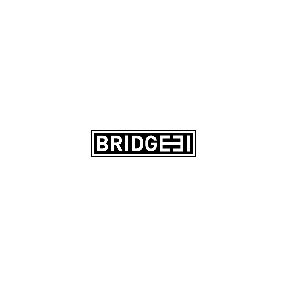 Image of the logo Bridge31 in positive monochrome.  This is an image related to a project inside Pedro Rodrigues (Treze413) graphic design portfolio.